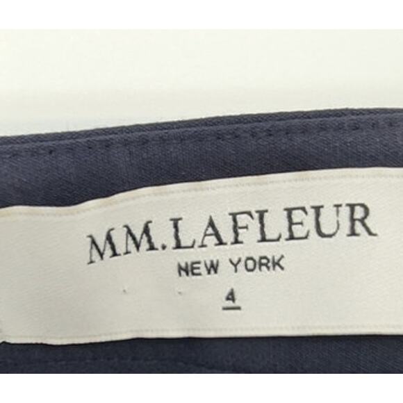 M.M.‎ LaFleur Foster Pants Dark Navy Size 4 Front Seam - Picture 10 of 14